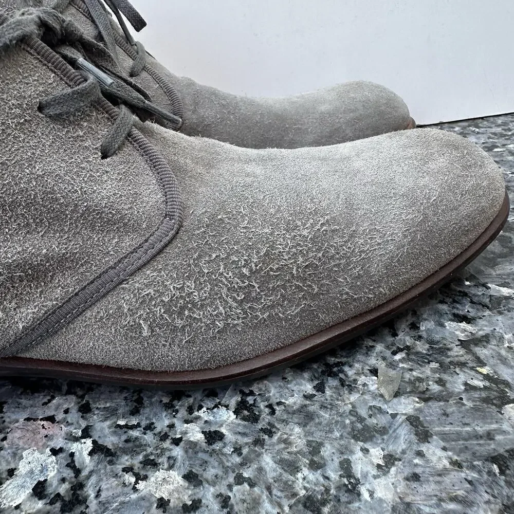 John Varvatos Star USA Men's Suede Chukka Boots Lace Up Ankle Shoes 10.5